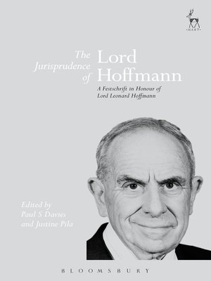 cover image of The Jurisprudence of Lord Hoffmann